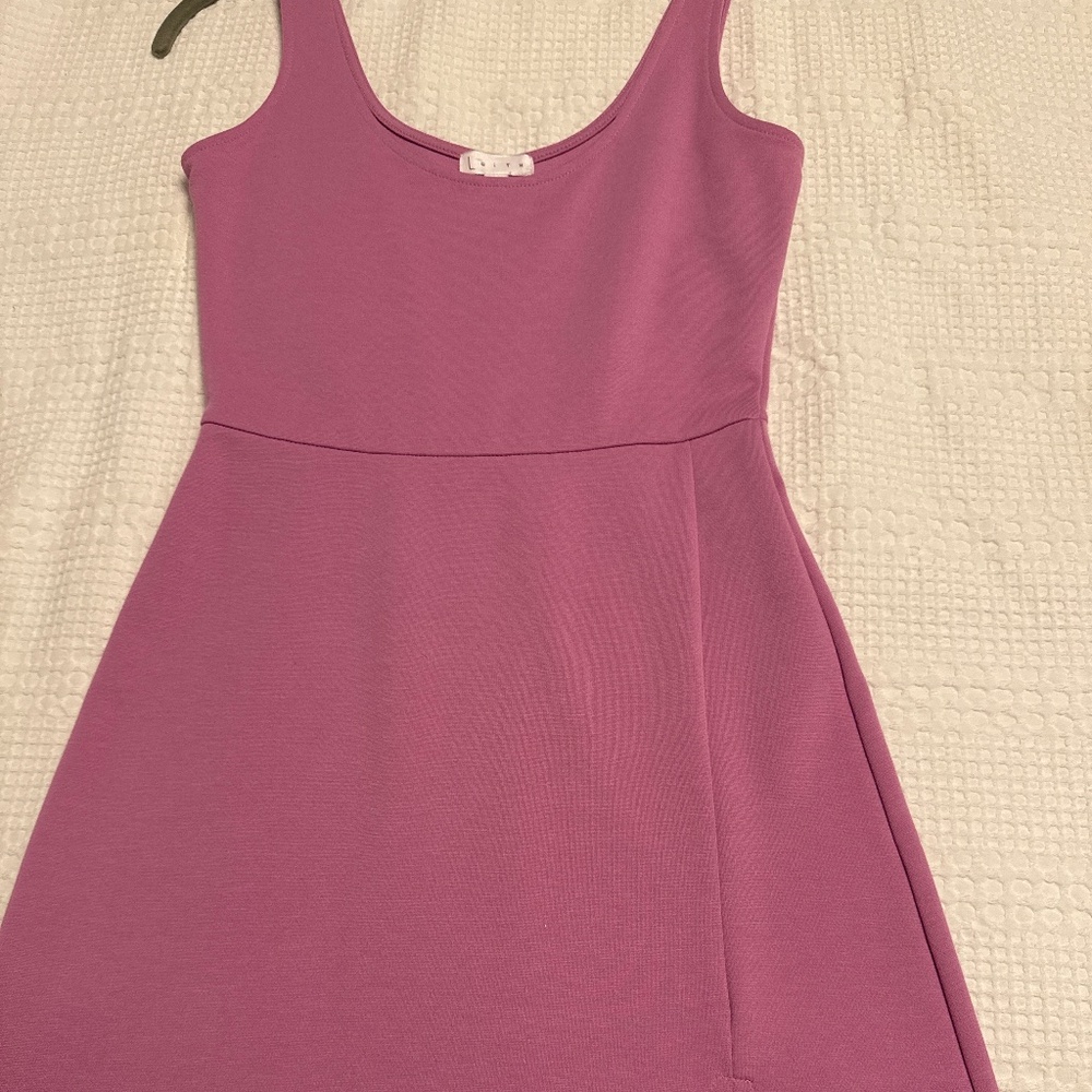 Leith Pink Midi Dress with Side Slit - Sz Small